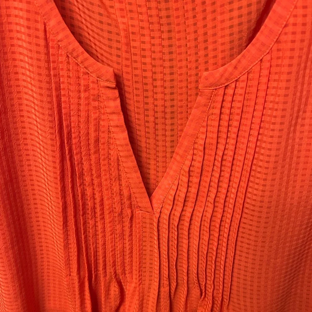 Sanctuary Women's Orange Top with Flared Sleeves Size Large EUC - Picture 5 of 7